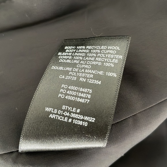 Aritzia Babaton New Agency Blazer Relaxed wool blazer -2XS - Picture 4 of 6